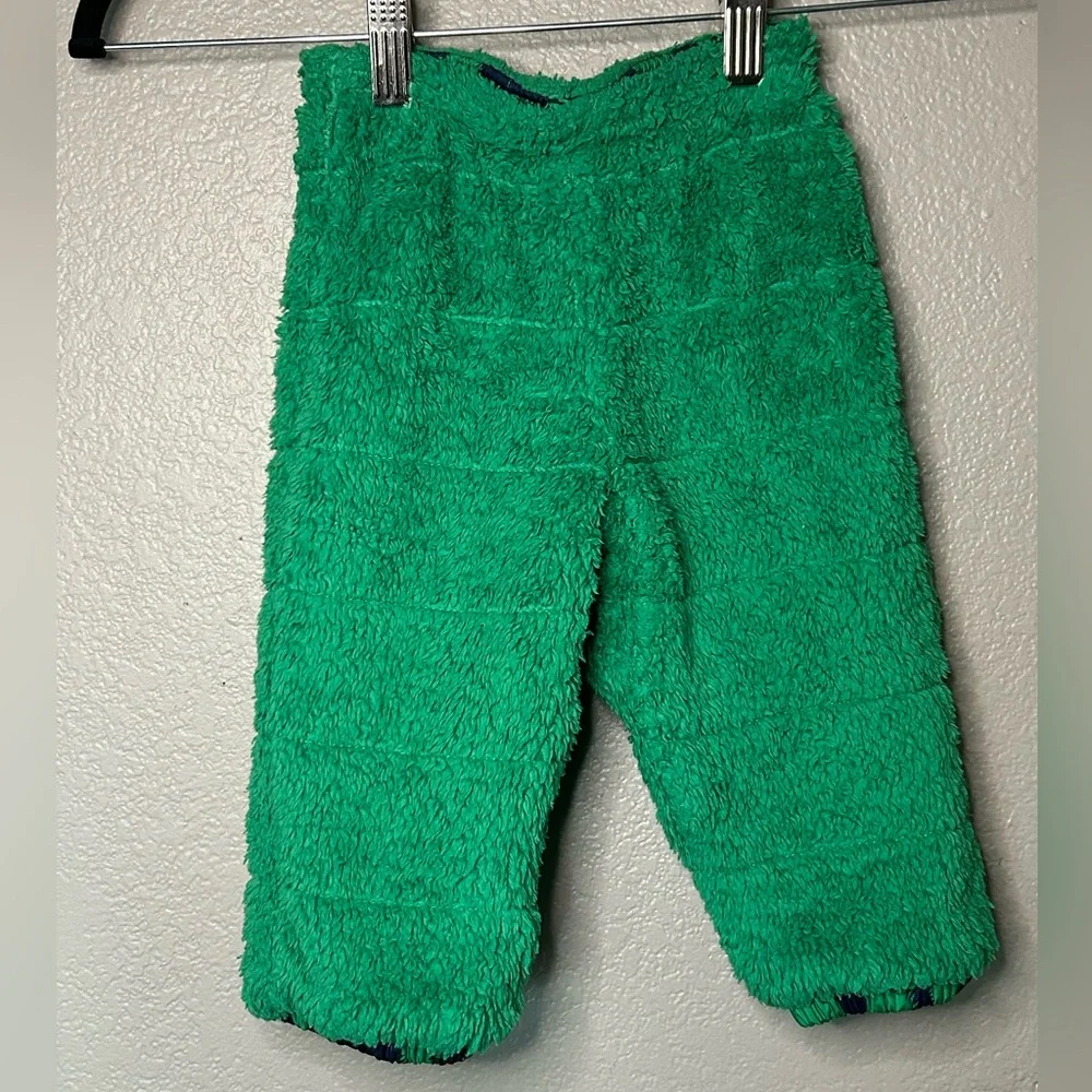 Patagonia Baby Reversible Tribbles Pants Fleece Lined Snow Pants Hedgehog Sz 12M